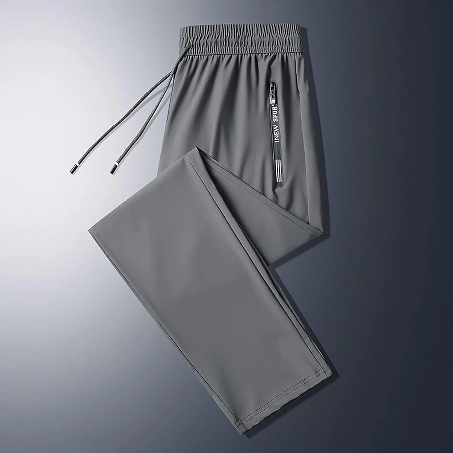 FZVYD Boot Cut for Men Jeans Mens Casual Elastic Drawstring Cargo Pants Lightweight Relaxed Fit Cotton Workout Sweatpants