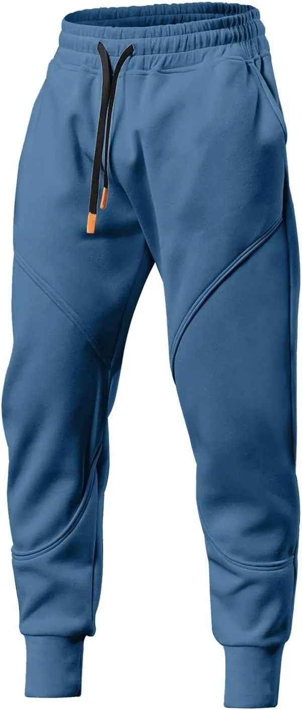 FZVYD Men Jeans Slim Fit Mens Casual Elastic Drawstring Cargo Pants Lightweight Relaxed Fit Cotton Workout Sweatpants 2023