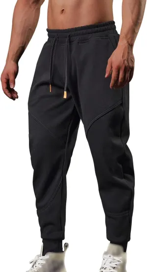 FZVYD Men Jeans Slim Fit Mens Casual Elastic Drawstring Cargo Pants Lightweight Relaxed Fit Cotton Workout Sweatpants 2023