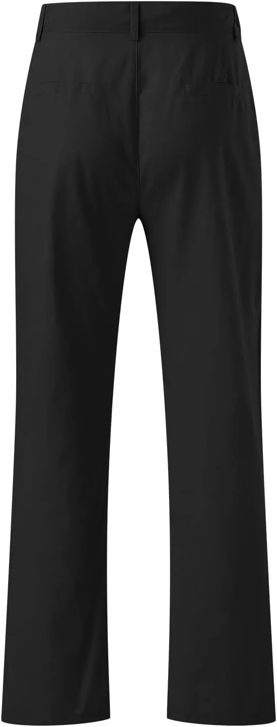 FZVYD Men's Stretch Pants Mens Casual Elastic Drawstring Cargo Pants Lightweight Relaxed Fit Cotton Workout Sweatpants 2023
