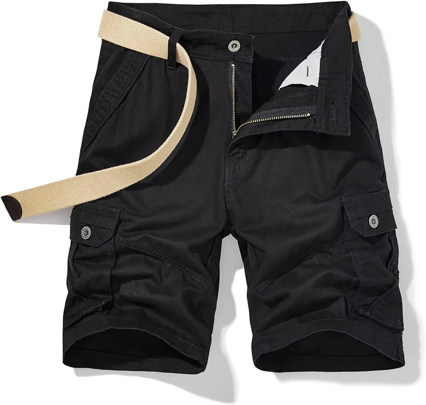 FZVYD Orange Pants Men Mens Casual Elastic Drawstring Cargo Pants Lightweight Relaxed Fit Cotton Workout Sweatpants 2023