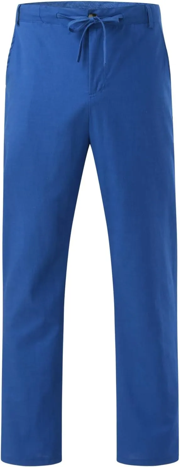 FZVYD Pinstripe Pants Men Mens Casual Elastic Drawstring Cargo Pants Lightweight Relaxed Fit Cotton Workout Sweatpants 2023