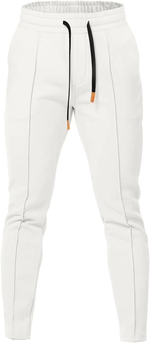 FZVYD Polo Sweatpants for Men Mens Casual Elastic Drawstring Cargo Pants Lightweight Relaxed Fit Cotton Workout Sweatpants