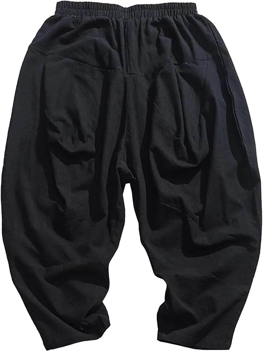 FZVYD Trousers for Men Mens Casual Elastic Drawstring Cargo Pants Lightweight Relaxed Fit Cotton Workout Sweatpants 2023