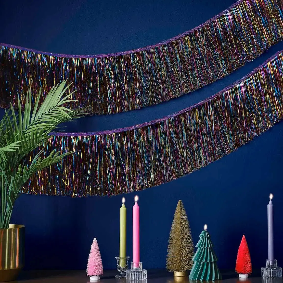 Ginger Ray Christmas Tinsel Garland Decoration