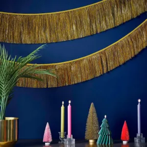 Ginger Ray Gold Christmas Tinsel Garland Decoration