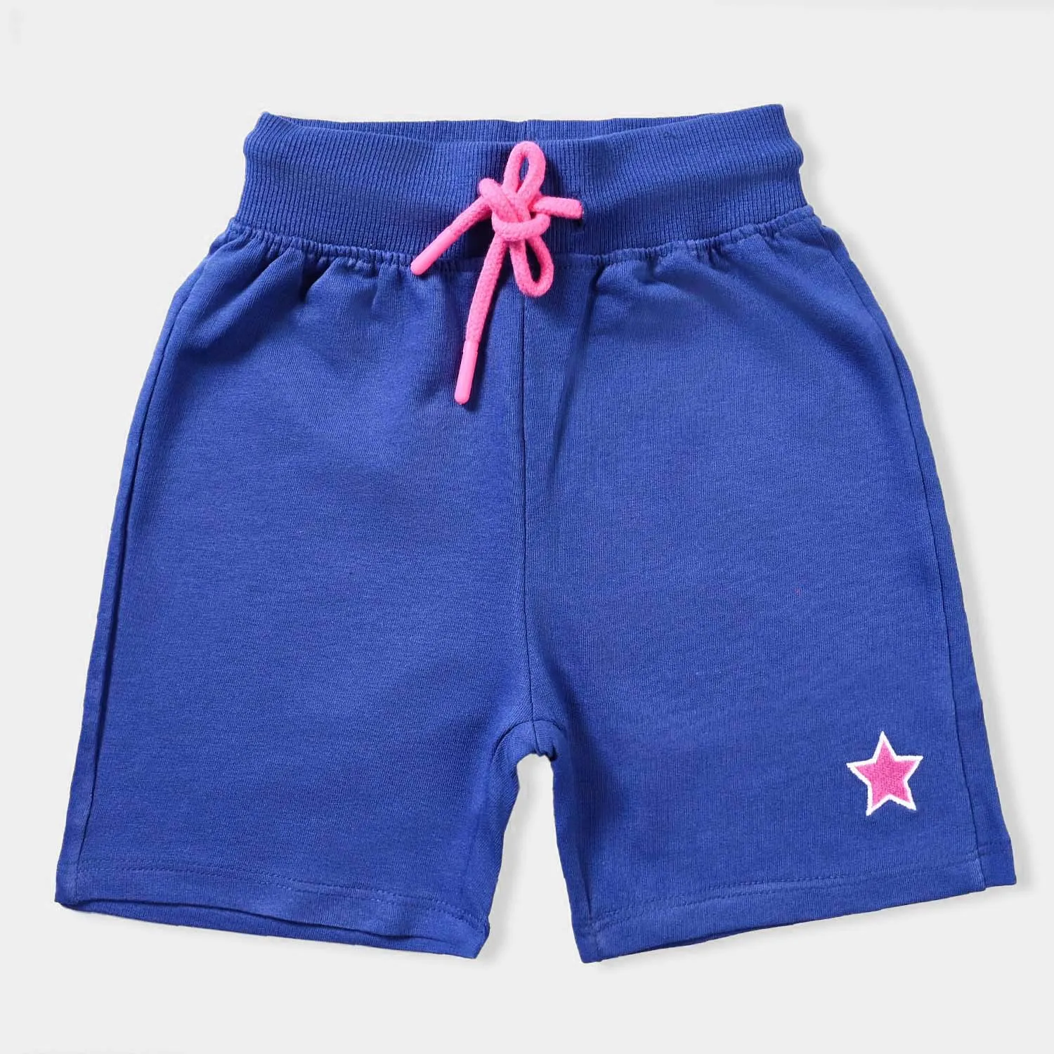 Girls Cotton Terry Short Star-N.Peony