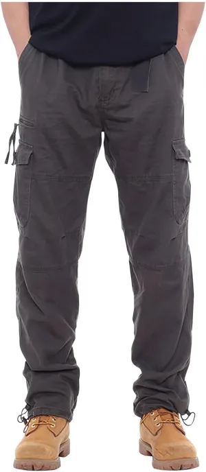 GOFULY Cargo Pants for Men Relaxed Fit Stretch Baggy Sweatpants Multi Pockets Big and Tall Pants Lightweight Trousers Fashion