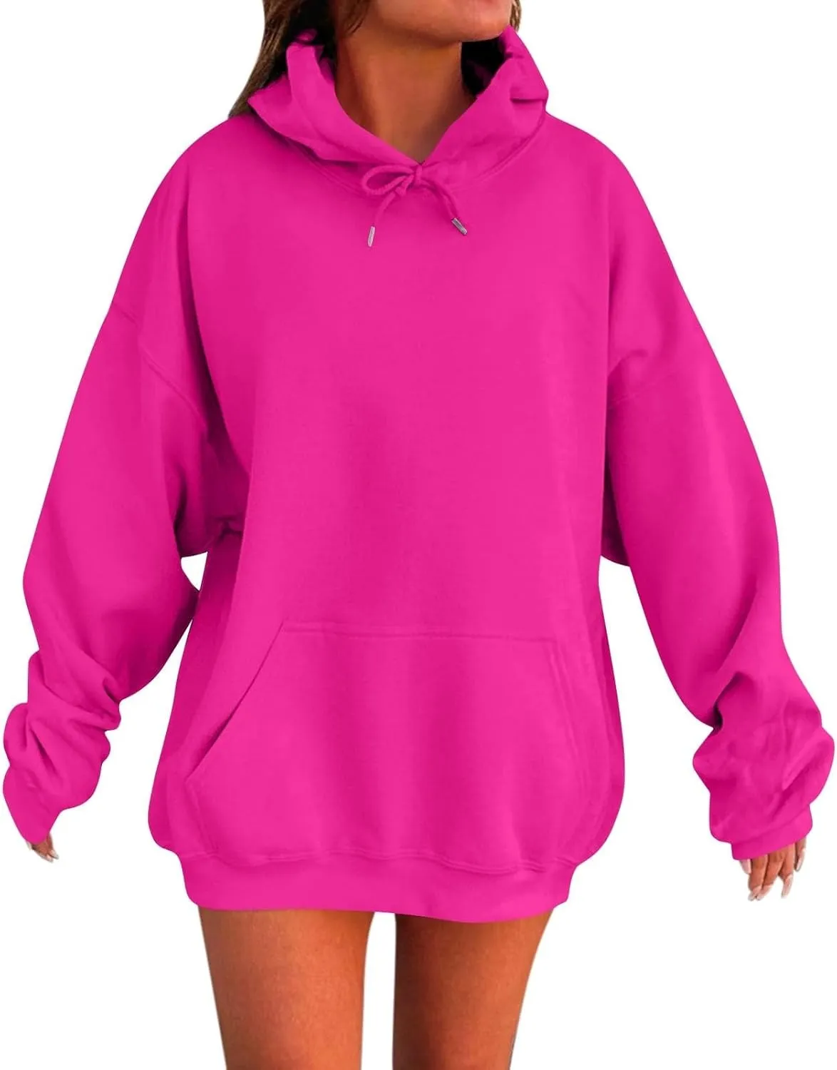 GOKKILRW Hoodies for Women Basic Plain Hoodie Oversized Sweatshirts Fall Fashion Preppy Clothes Y2k Outfits Teen Girls Hoodie