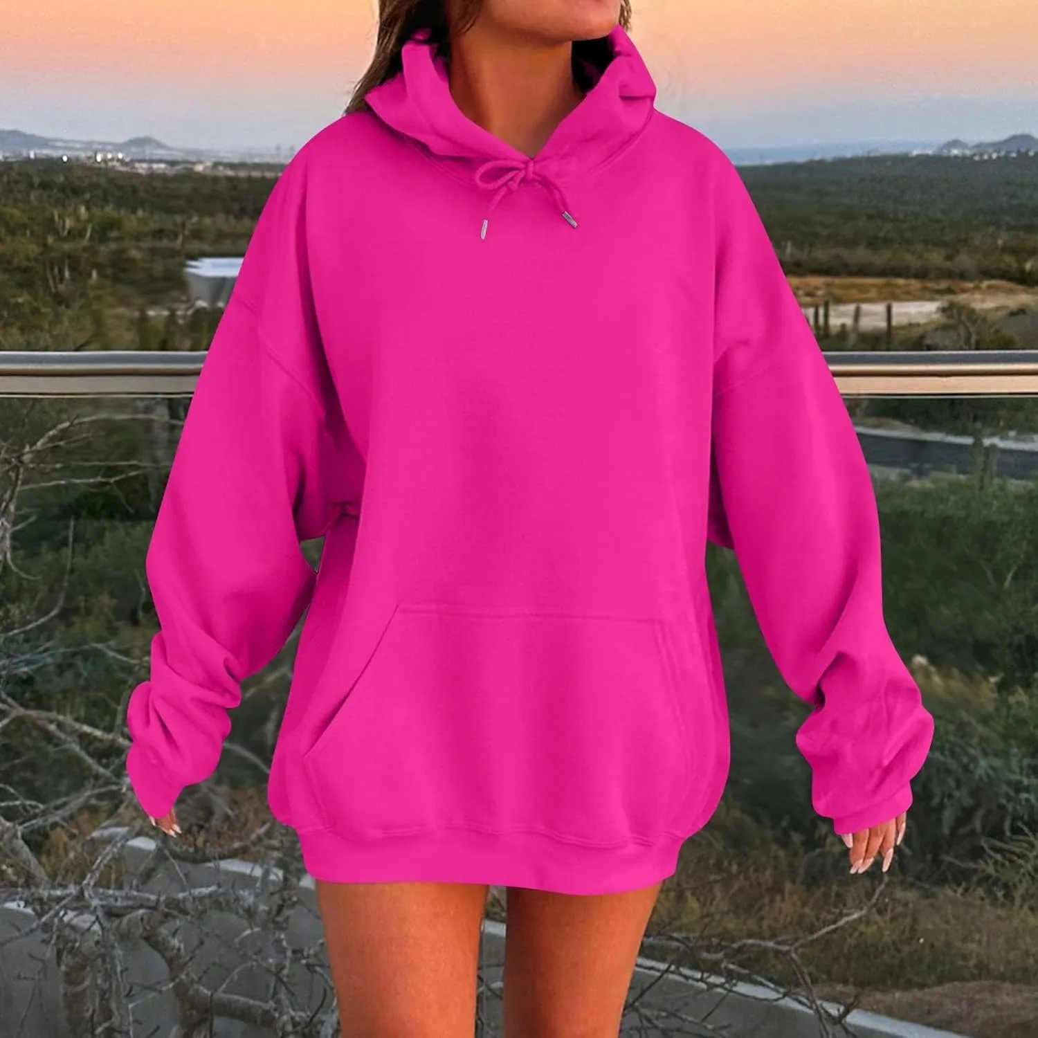 GOKKILRW Hoodies for Women Basic Plain Hoodie Oversized Sweatshirts Fall Fashion Preppy Clothes Y2k Outfits Teen Girls Hoodie