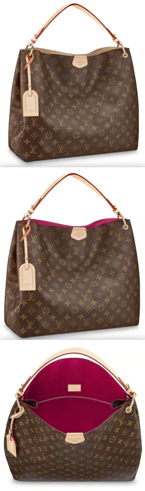 Graceful MM Monogram Handbag - Beige or Pivoine