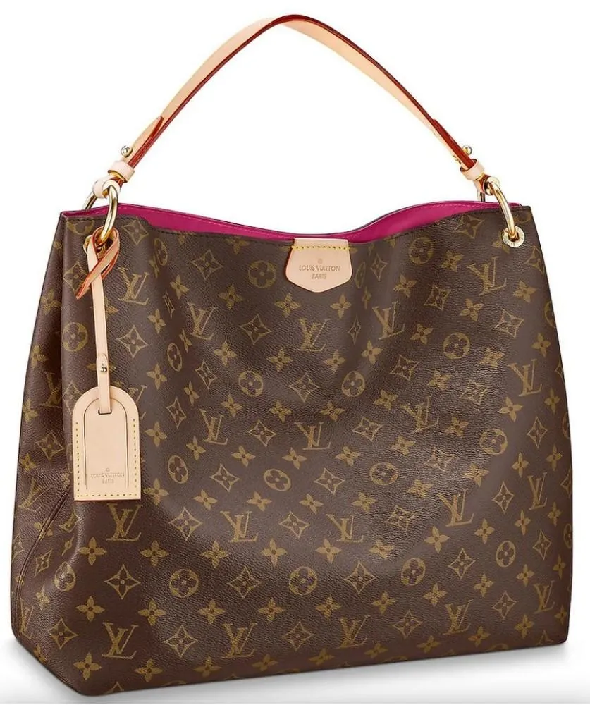 Graceful MM Monogram Handbag - Beige or Pivoine
