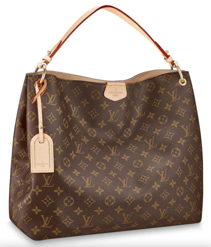 Graceful MM Monogram Handbag - Beige or Pivoine