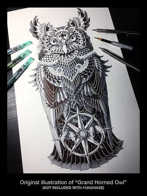 Grand Amethyst Owl Pin (Edition of 100)