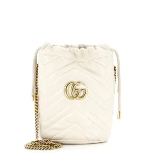 Gucci Gg Marmont Bucket Bag Matelasse