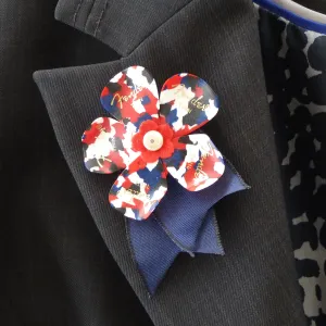 Guitar pick confetti buttonhole flower