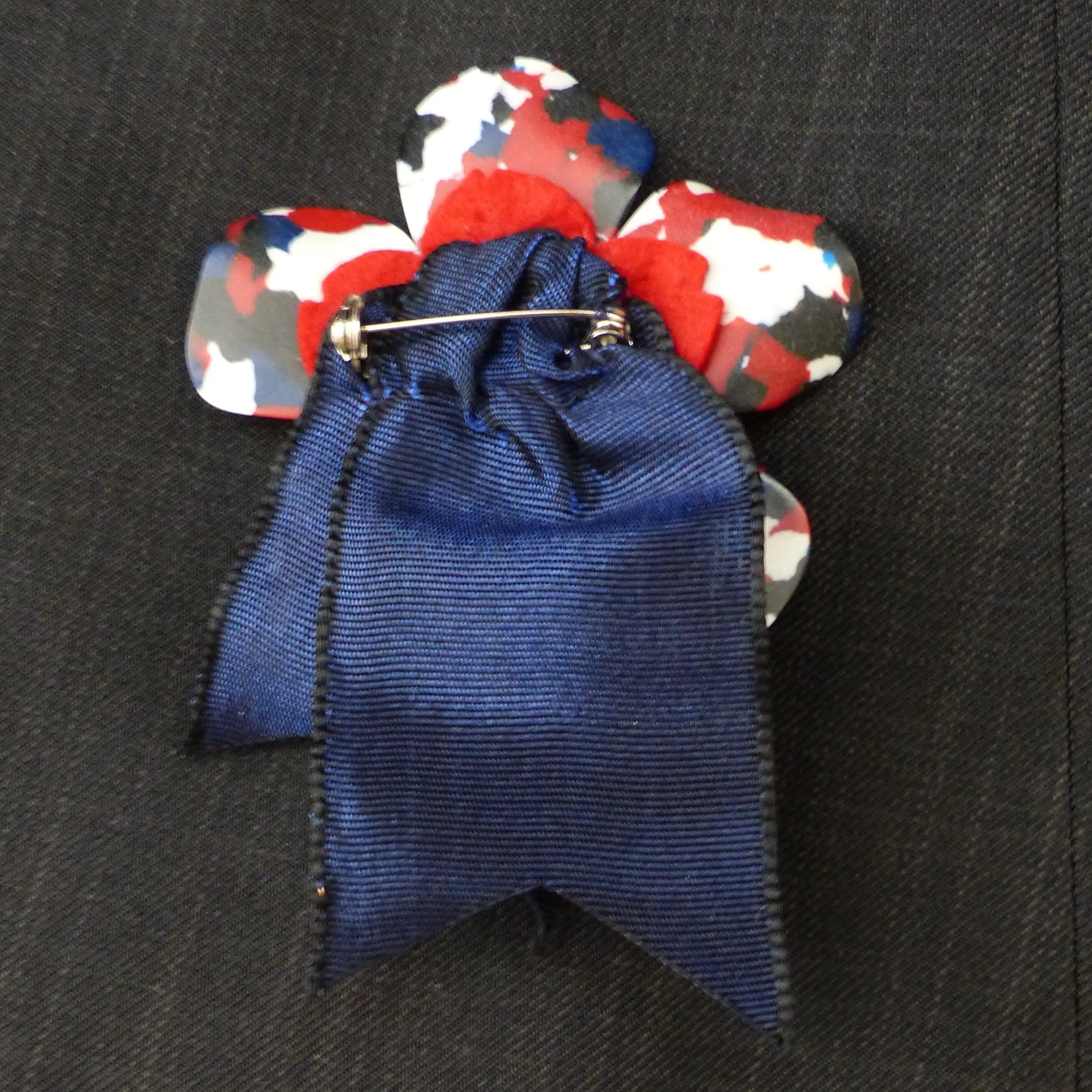 Guitar pick confetti buttonhole flower