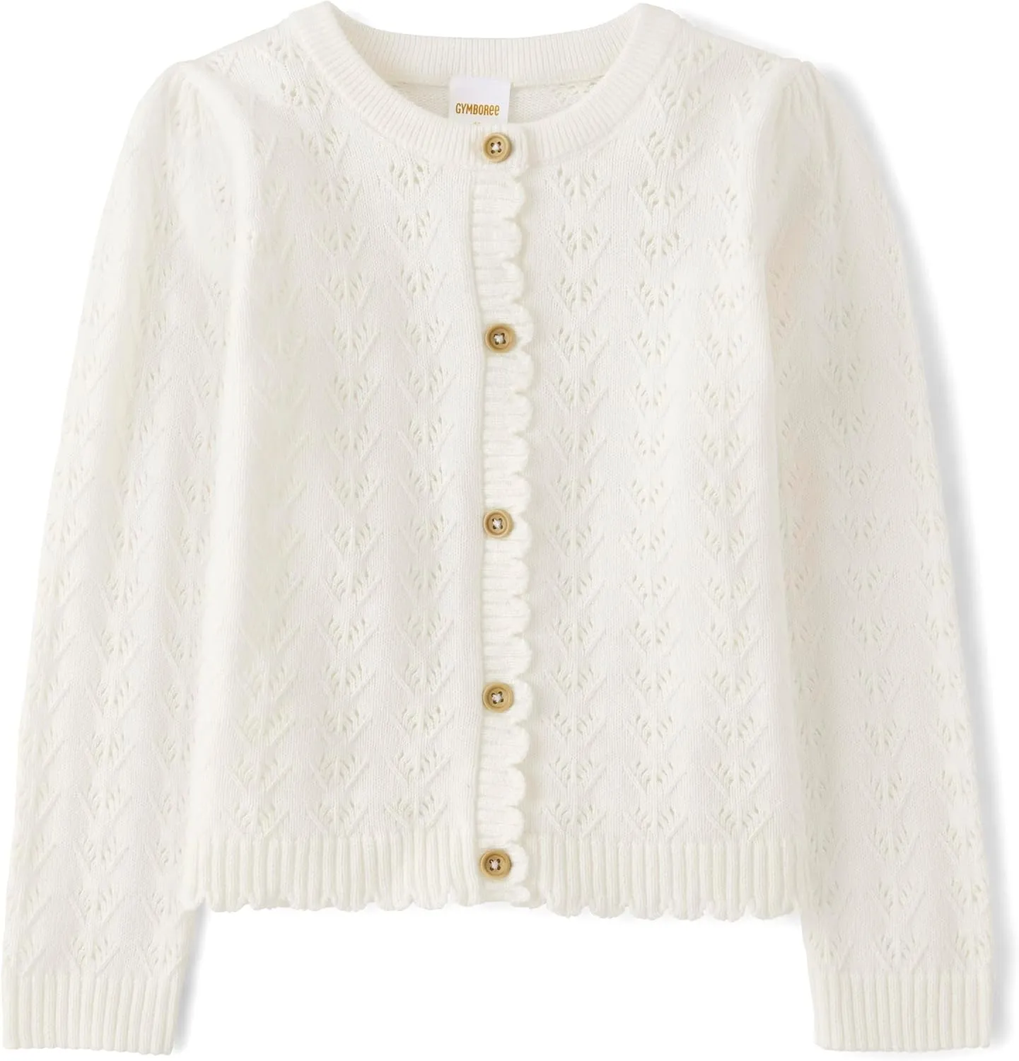 Gymboree,and Toddler Long Sleeve Cardigan Sweaters,Classic White,8