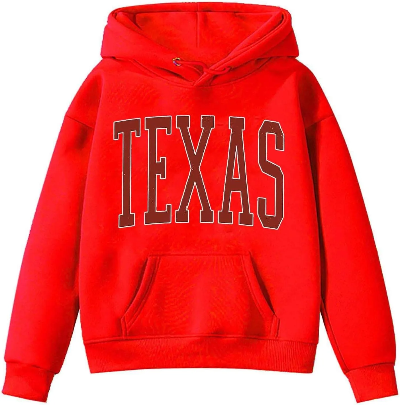 High Land Cow Girls Oversized Hoodie Shirts Dressy Casual Gradient Cute Hooded Pullover Tops Loose Kid Preppy Clothes