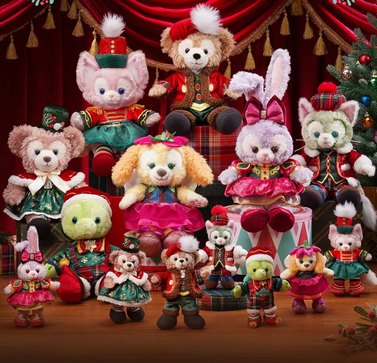 HKDL - 2024 Christmas Duffy and Friends x Duffy Plush Keychain