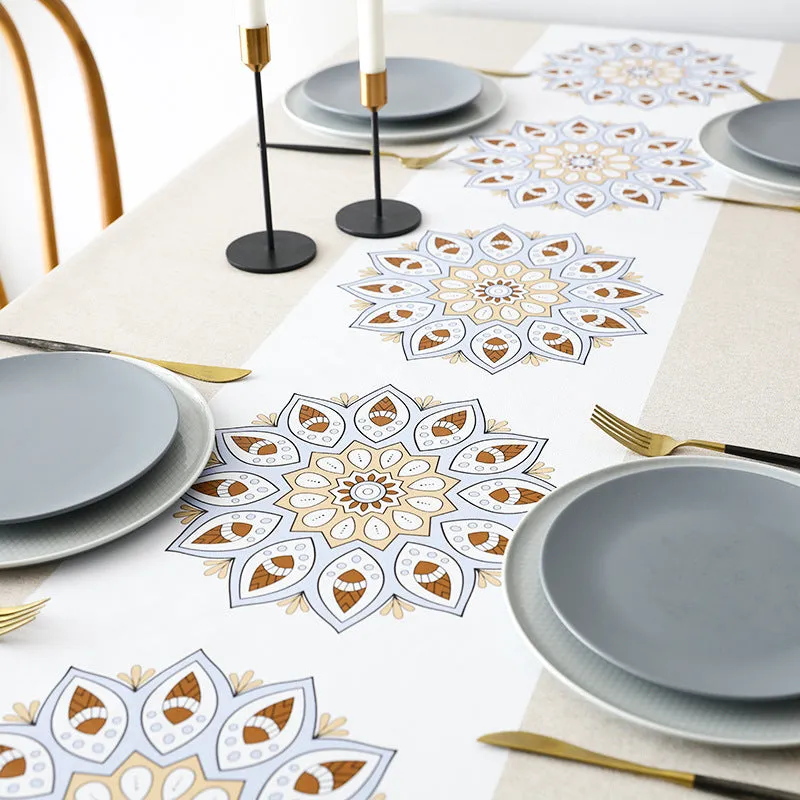 Holiday Night Restaurant PVC Waterproof Tablecloth Oil-Proof