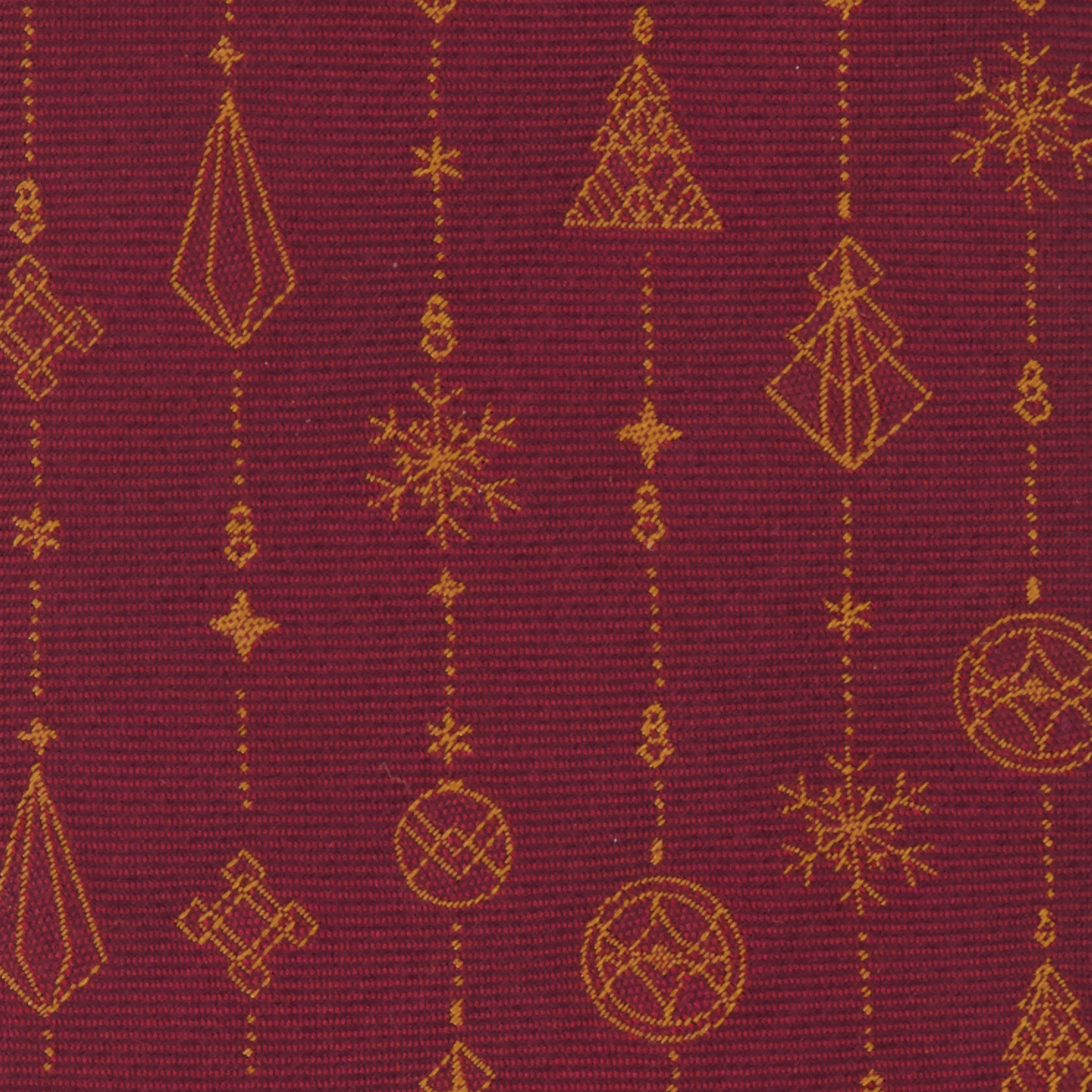 Holiday Ornaments Burgundy Tie