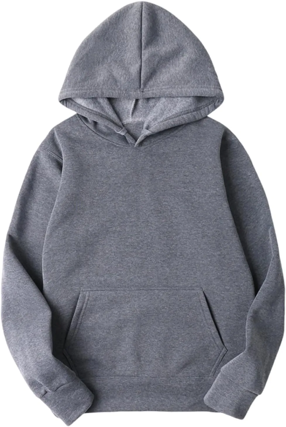 Hoodie for Women Long Sleeve Fleece Oversized Pullover Tops Long Sleeve Drop Shoulder Pocket Blouses Preppy Clothes
