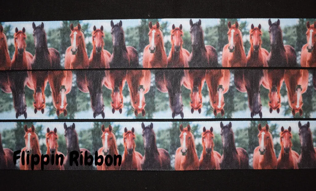 Horse Ribbon - 1 1/2 inch Printed Grosgrain
