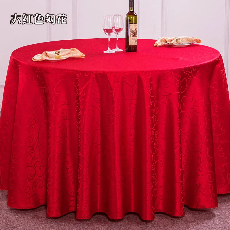 Hotel Wedding Tablecloth Restaurant Ding Room round Table Crocheted Tablecloth round Morning Glory Table Cloth
