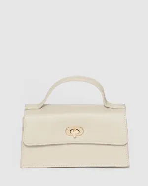 Ivory Luna Lock Mini Bag