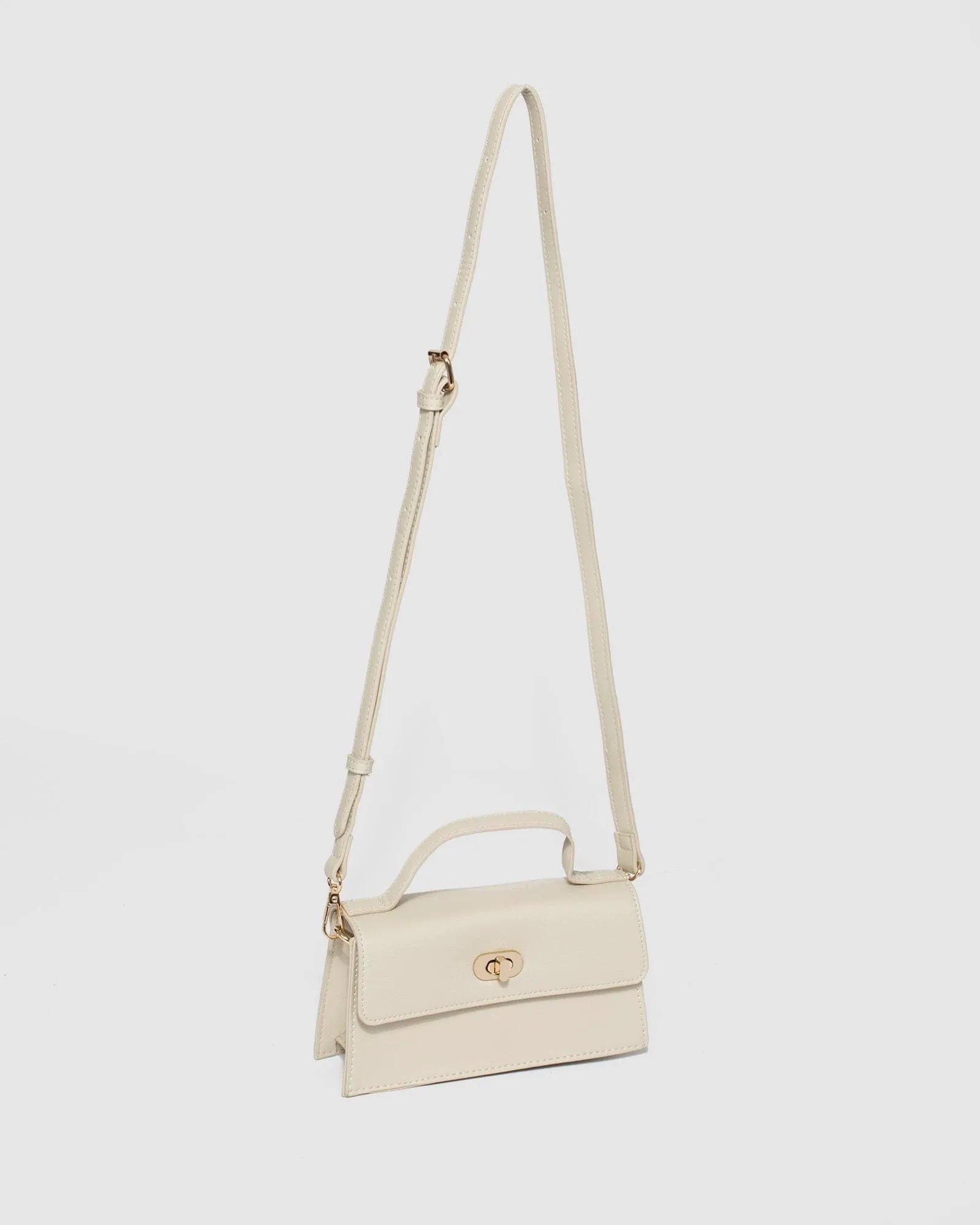 Ivory Luna Lock Mini Bag