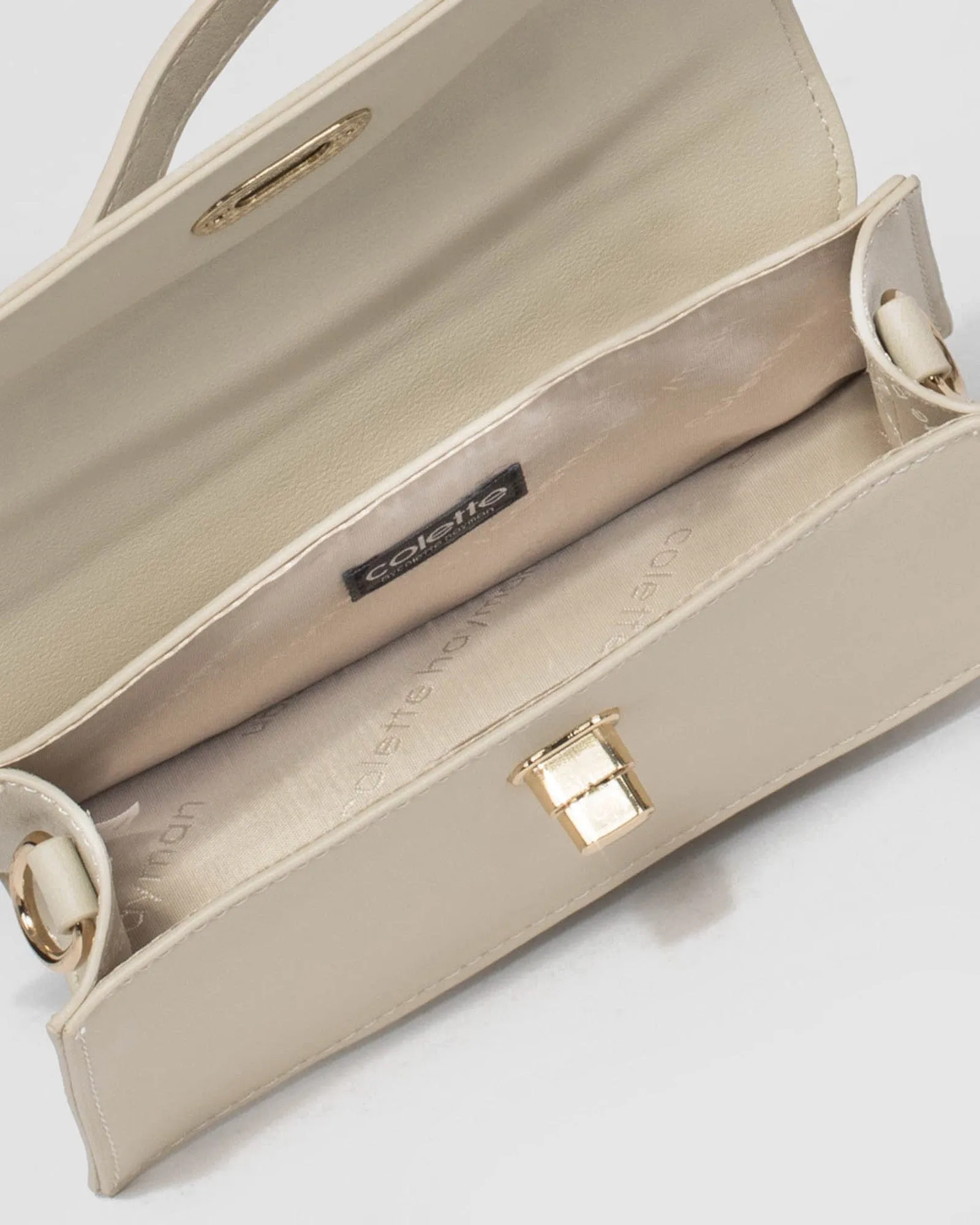 Ivory Luna Lock Mini Bag