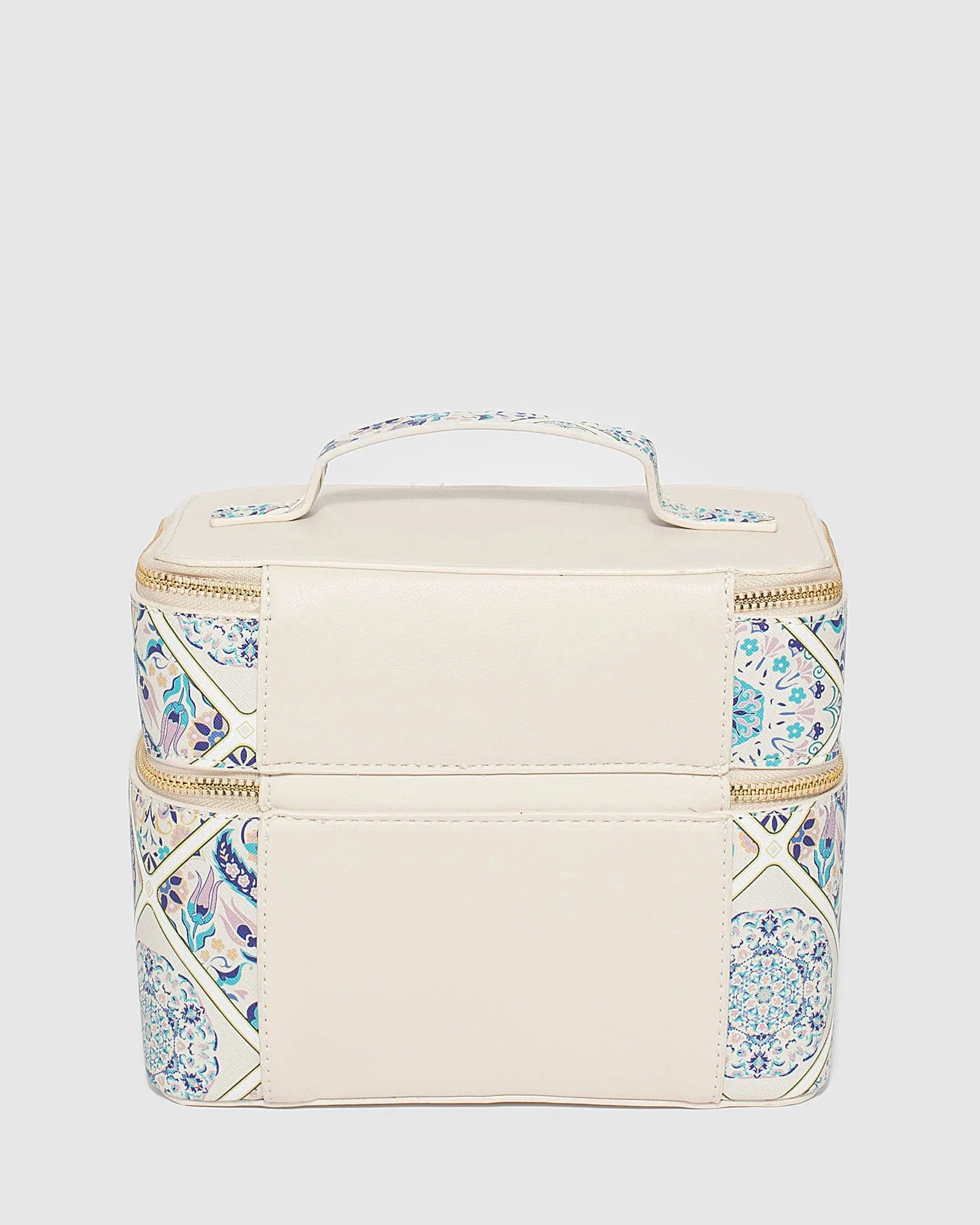 Ivory Summer Double Cosmetic Case