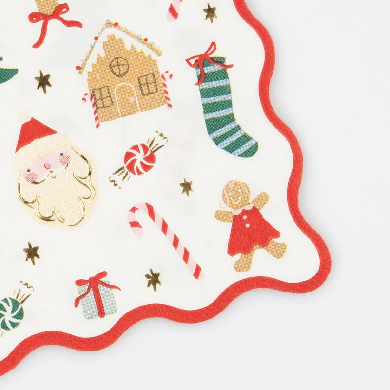Jolly Christmas Beverage Napkins | 16 ct.