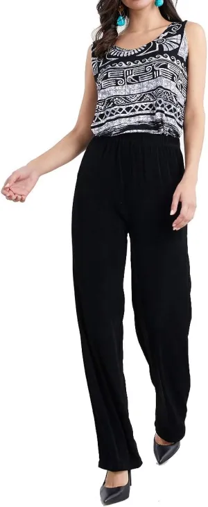 Jostar Women's Elastic Waist Pants  Pull On Acetate Non Iron Stretch Straight Leg Relaxed Fit Basic Trouser