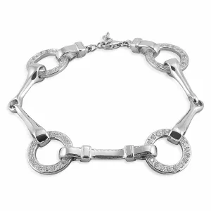 KELLY HERD SNAFFLE BIT BRACELET - STERLING SILVER