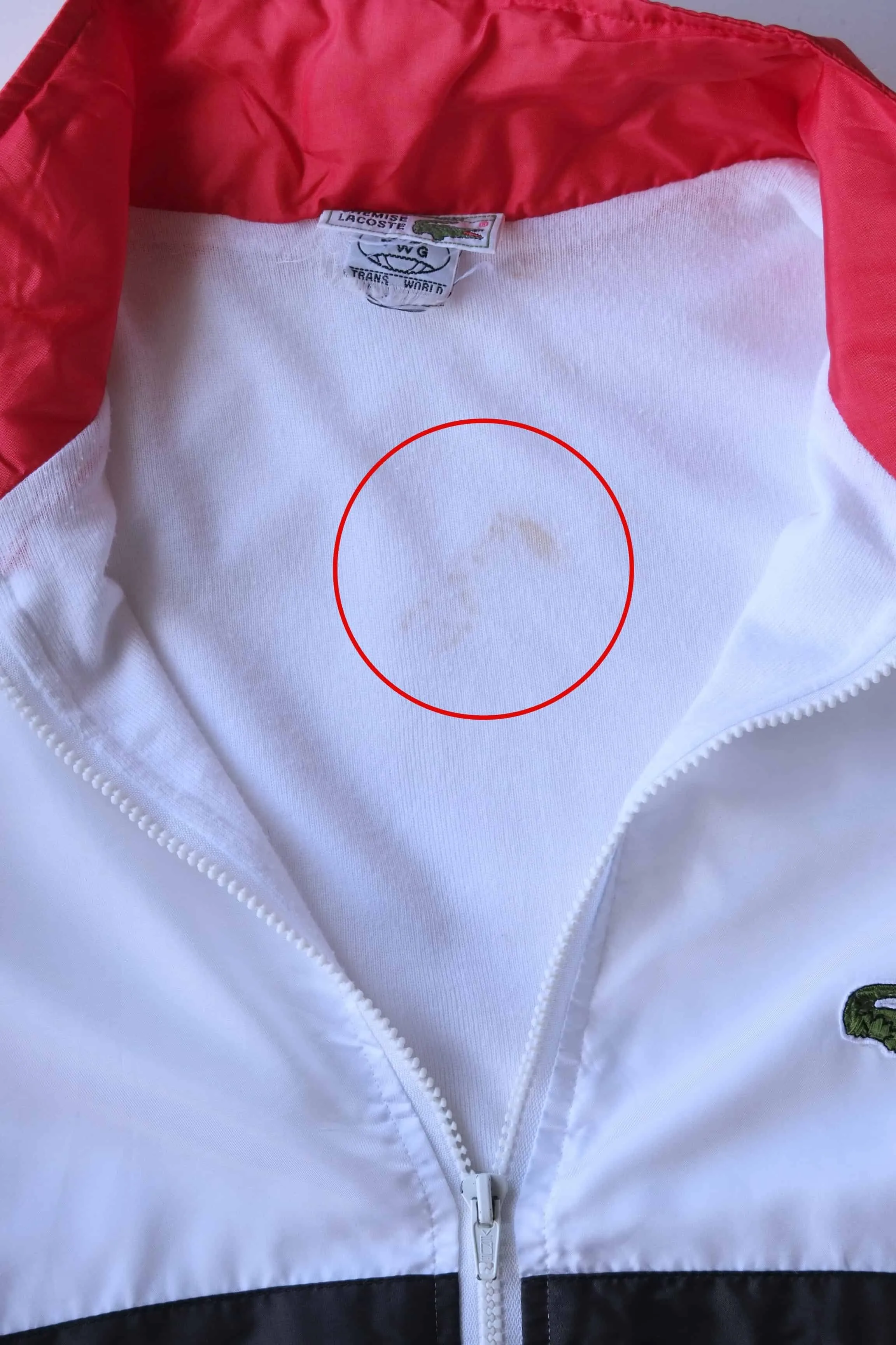 LACOSTE Vintage Track Jacket – Detachable Sleeve Windbreaker