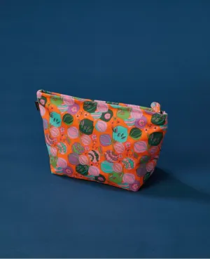 Les Touristes Cotton Washbag - XL - Bloom Orange