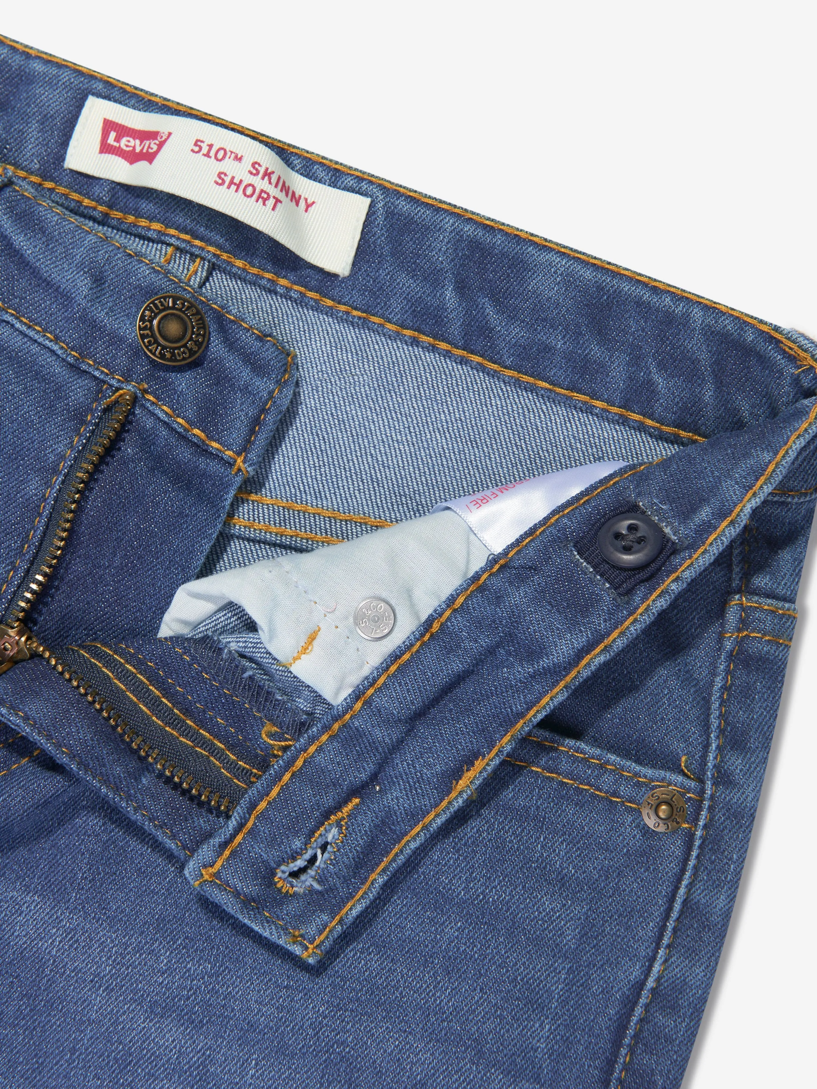 Levi's Wear Boys 510 Skinny Fit Shorts in Blue