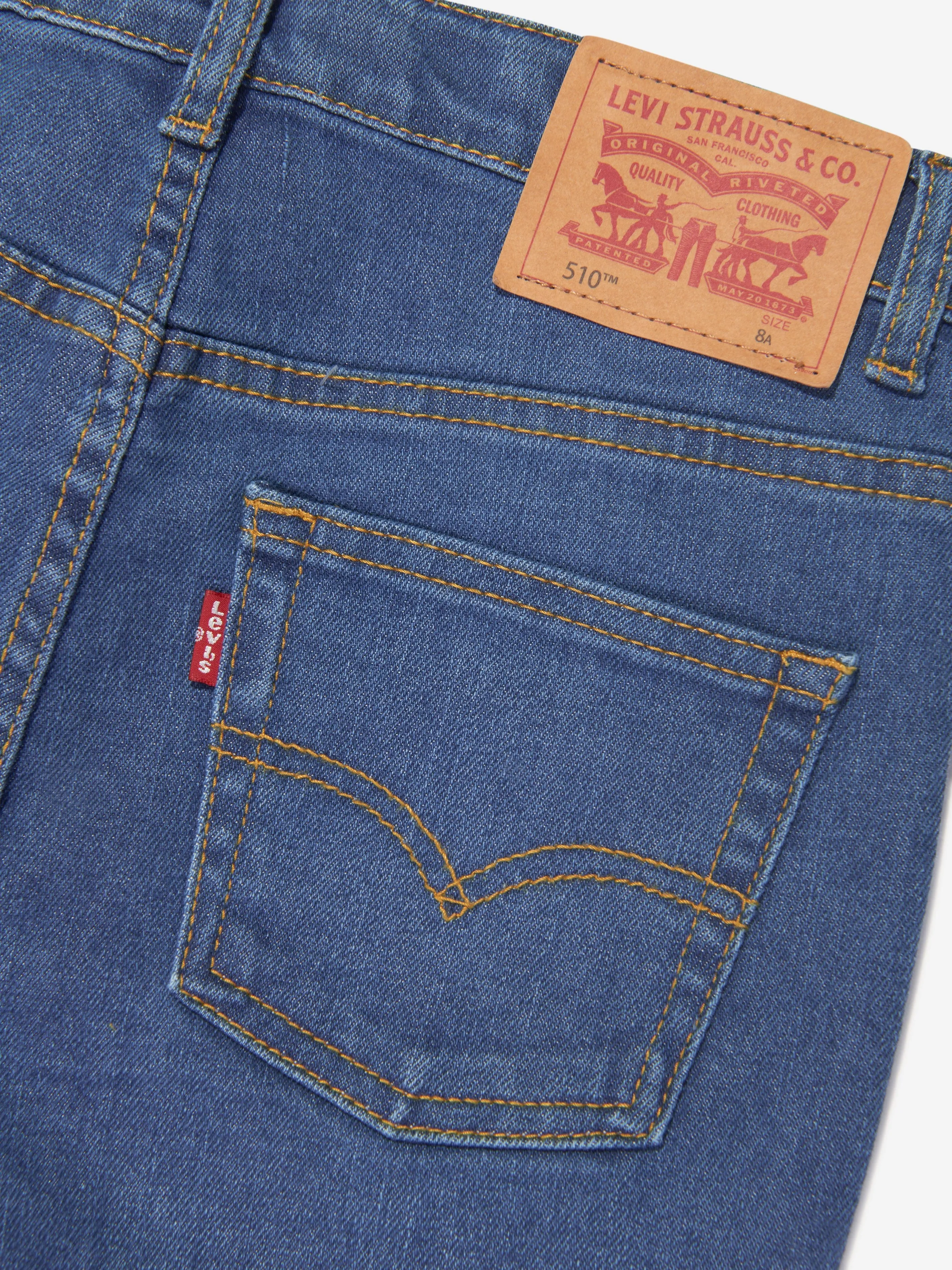 Levi's Wear Boys 510 Skinny Fit Shorts in Blue