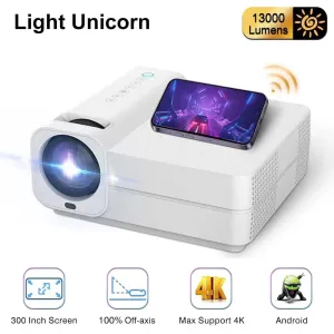 Light Unicorn T28 HD 13000 Lumens Projector