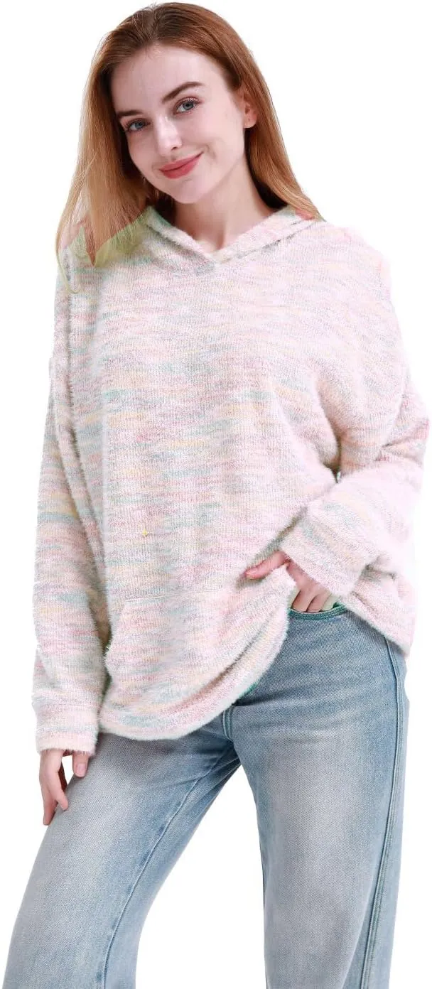 MAGICMK Womens Oversized Hoodies Sweatshirts Colourful plus Size Fall Long Sleeve Sweaters tops