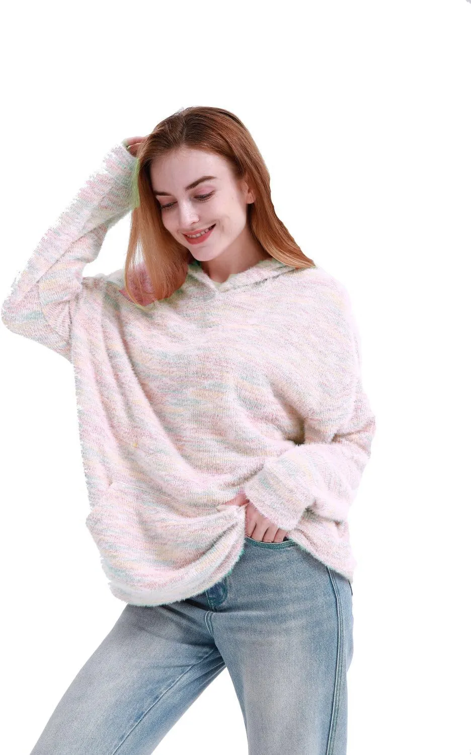 MAGICMK Womens Oversized Hoodies Sweatshirts Colourful plus Size Fall Long Sleeve Sweaters tops