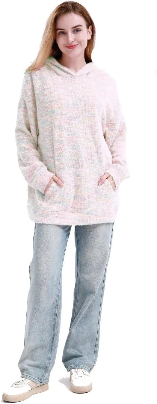 MAGICMK Womens Oversized Hoodies Sweatshirts Colourful plus Size Fall Long Sleeve Sweaters tops