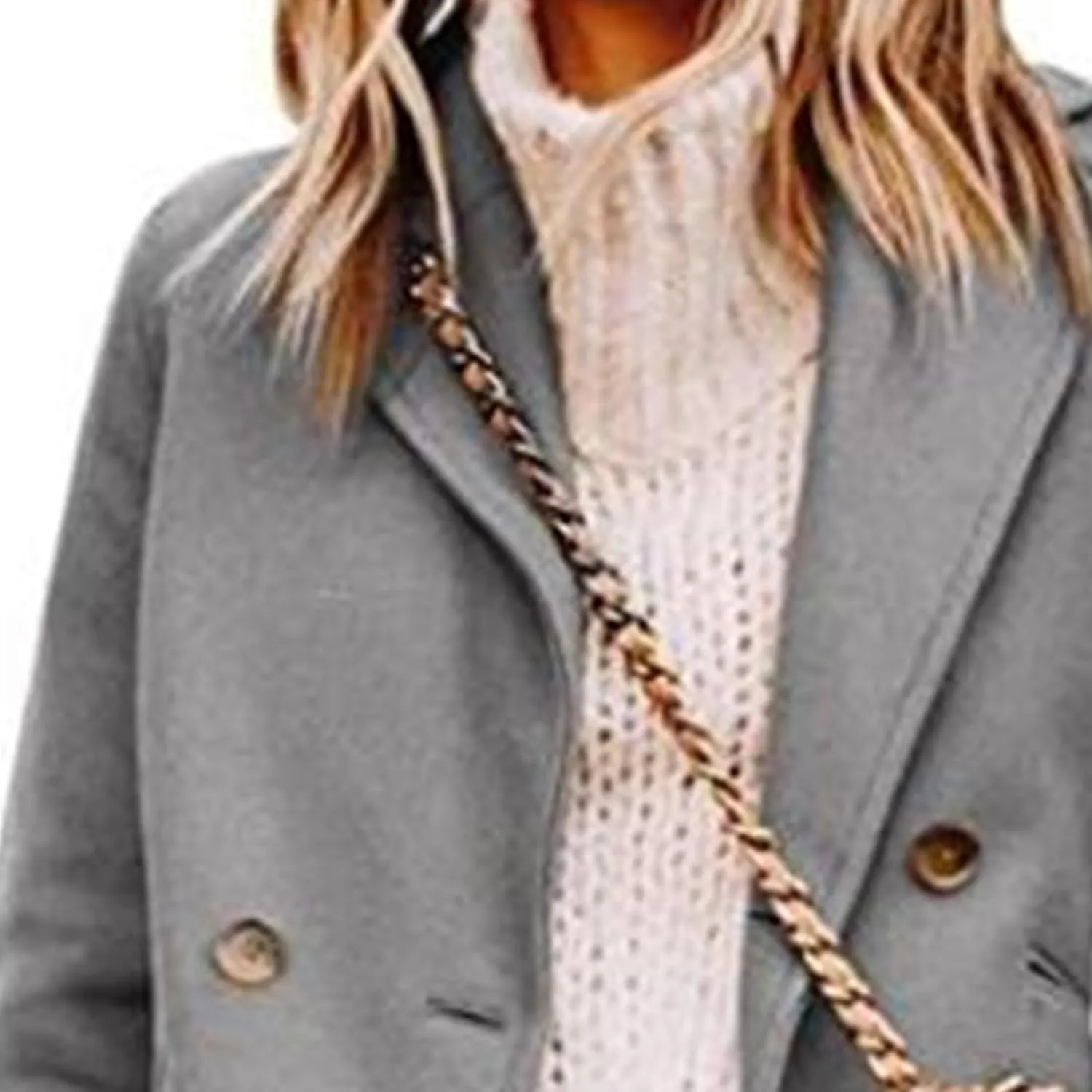 Maiyifu-GJ Womens Notched Lapel Mid Long Trench Coat Double Breasted Wool Blend Coat Winter Casual Long Jackets