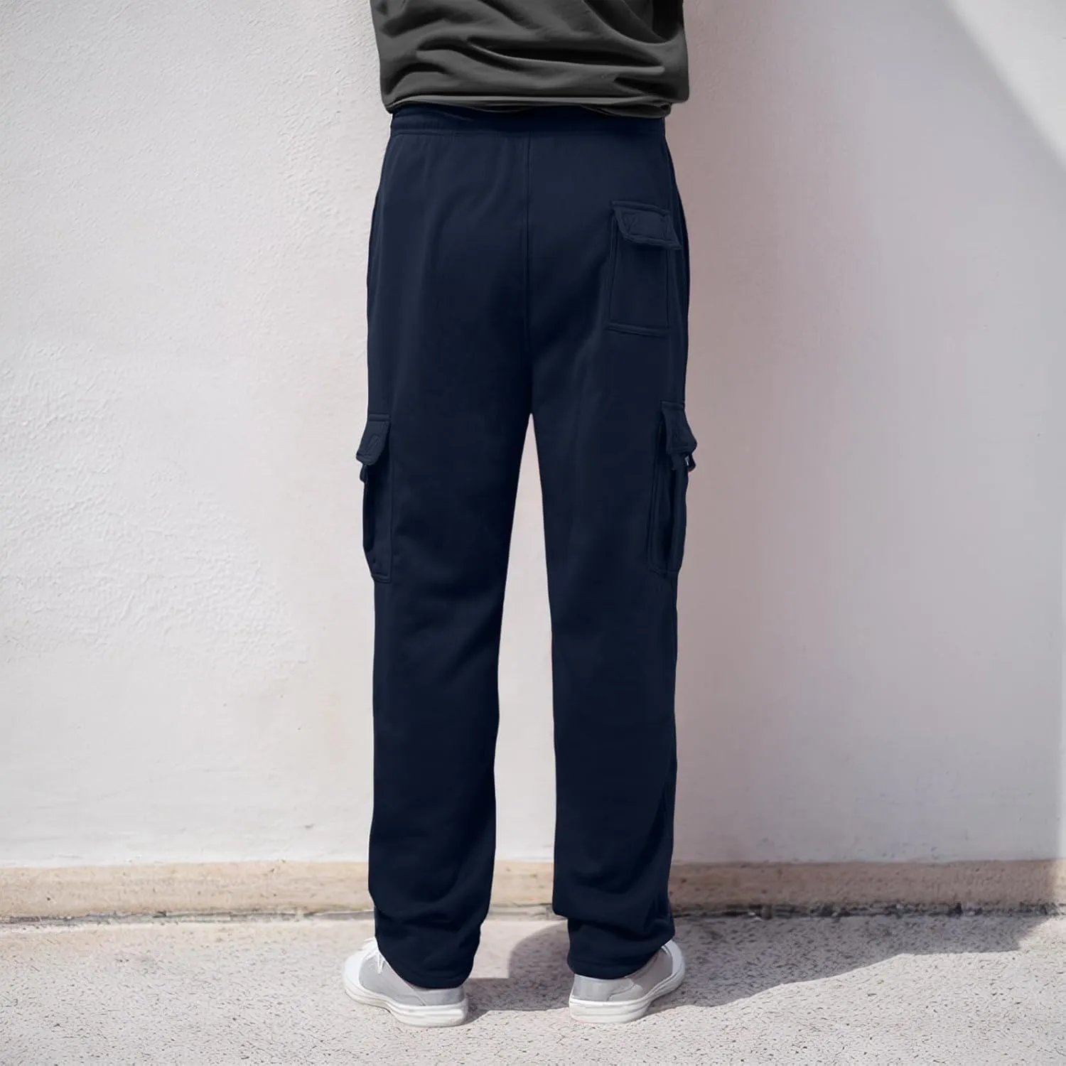Male Fashion Fitness Trousers Loose Fit Hiking Joggers Outdoor Wearing Pants with Pockets Overalls Sweatpants