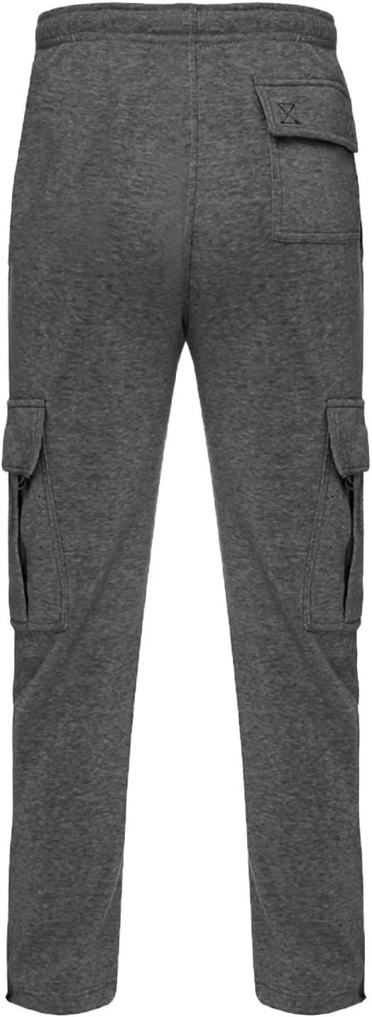 Male Fashion Fitness Trousers Loose Fit Hiking Joggers Outdoor Wearing Pants with Pockets Overalls Sweatpants