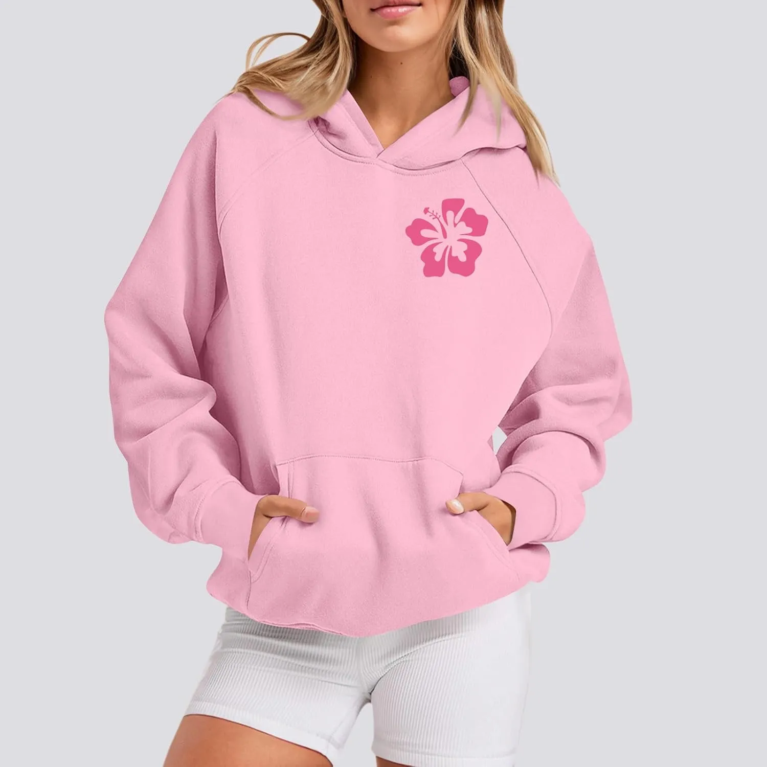 Meet Me 1962 At The Ocean Hoodies Long Sleeve Hooded Sweatshirt Trendy Letter Print Cute Preppy Y2K Pullover Tops