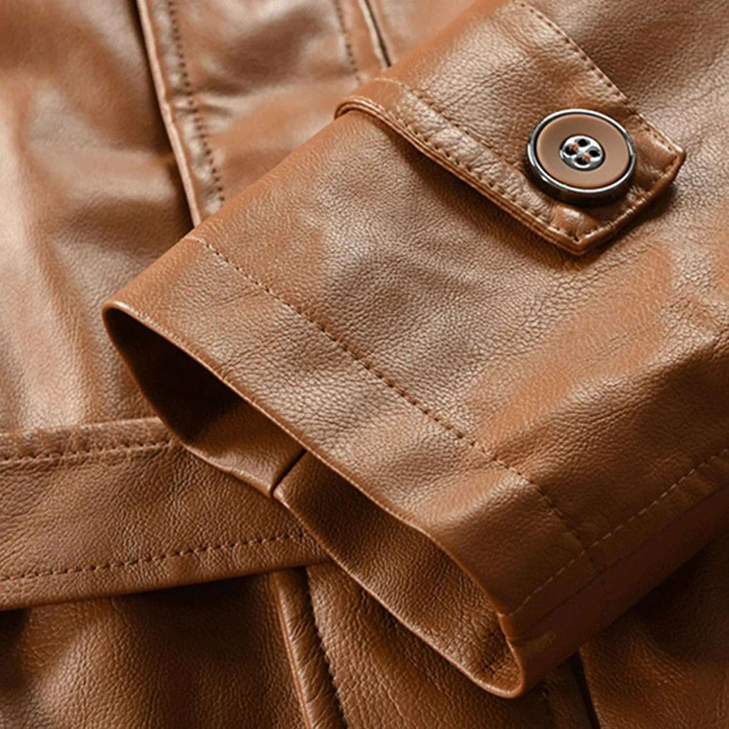 Men Pu Leather Zipper Trench Coat Hooded Casual Motorcycle Long Leather Jacket Vintage Biker Windbreaker With Belt