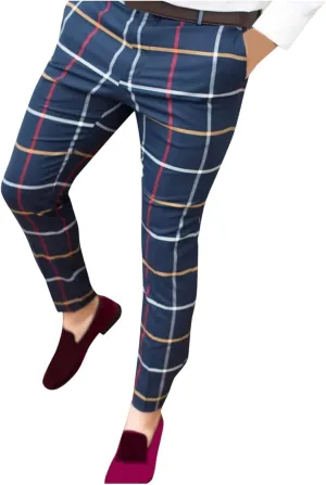 Men Slim Casual Pants Mens Relaxed fit Work Pants White Straight Leg Pants for Men Hiking Pants for Men Slim fit